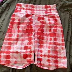 tie dye biker shorts!